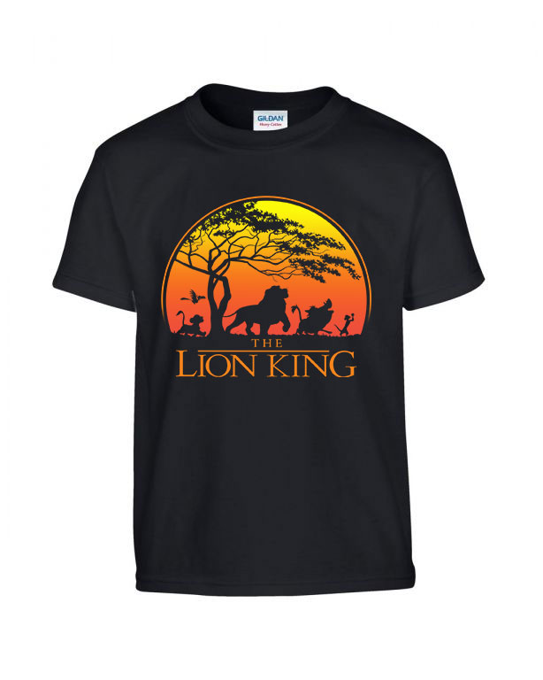 the lion king az oroszlánkirály Fekete Gyerek Póló