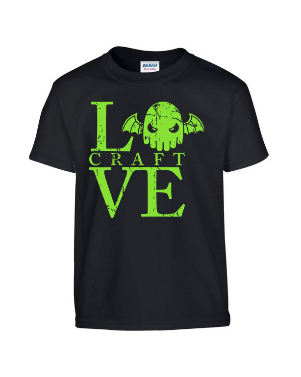 hp lovecraft Fekete Gyerek Póló