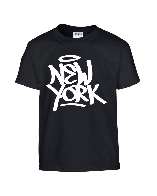 new york Fekete Gyerek Póló