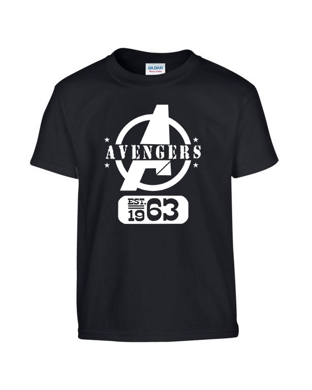 avengers bosszúállók Fekete Gyerek Póló
