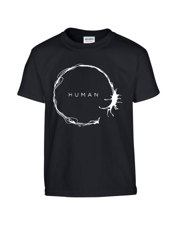 érkezés human arrival Fekete Gyerek Póló