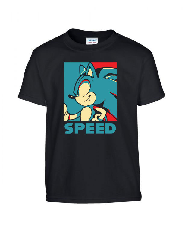 sonic Fekete Gyerek Póló