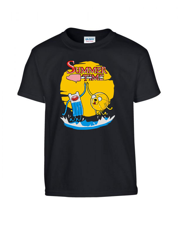summer time nyár nyaralás adventure time Fekete Gyerek Póló