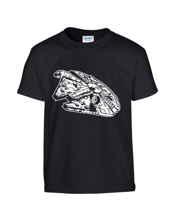 star wars ezeréves sólyom Fekete Gyerek Póló