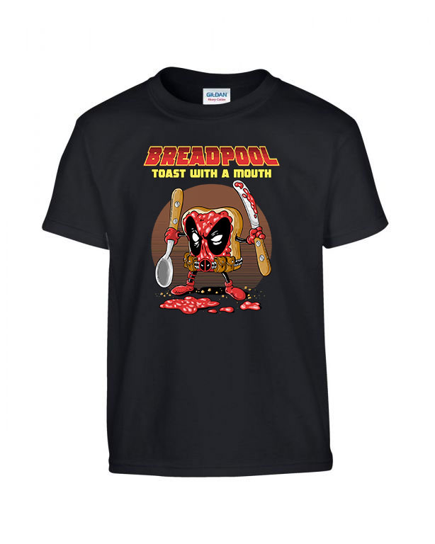 deadpool kenyér Fekete Gyerek Póló