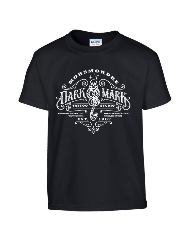 harry potter dark mark Fekete Gyerek Póló