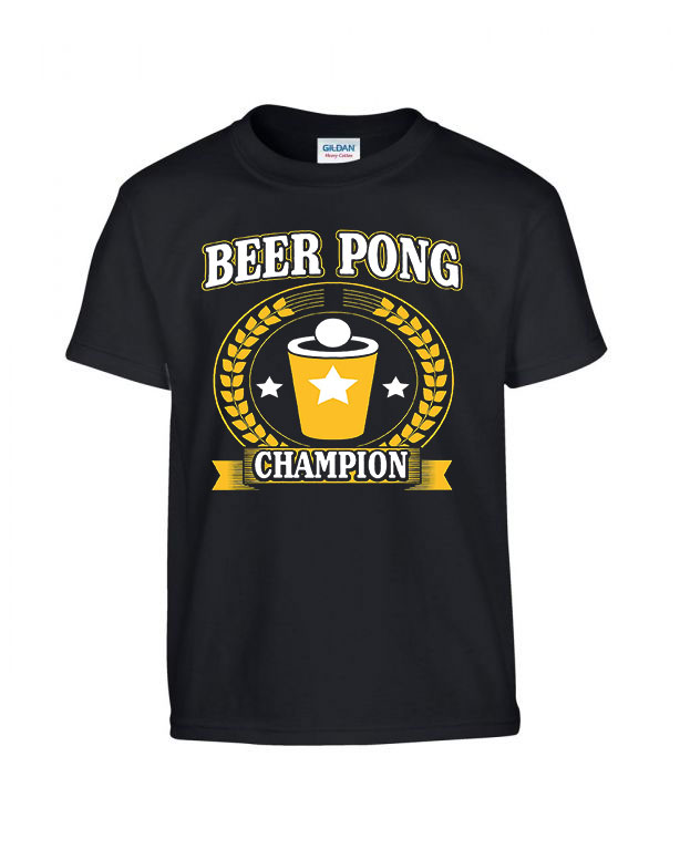 sörpong beer pong Fekete Gyerek Póló