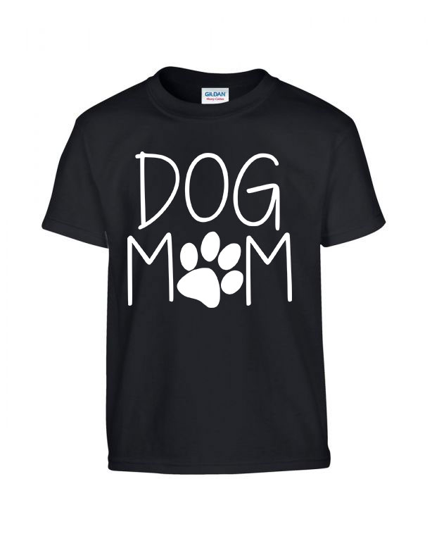 dog mom kutya kutyás Fekete Gyerek Póló