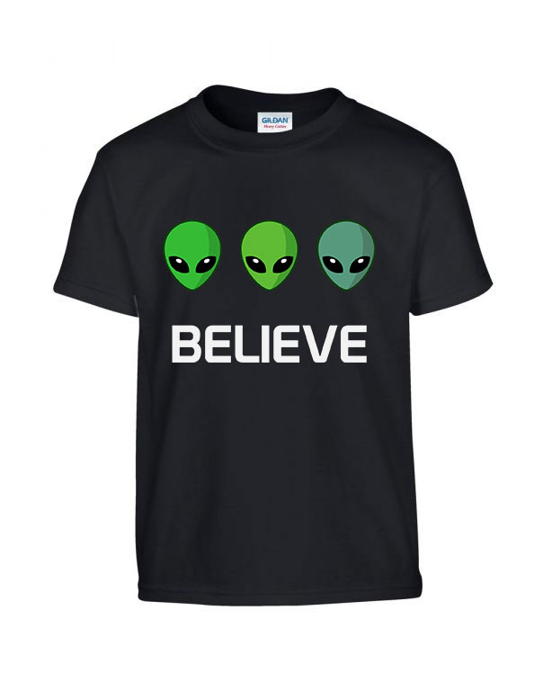 ufo believe Fekete Gyerek Póló