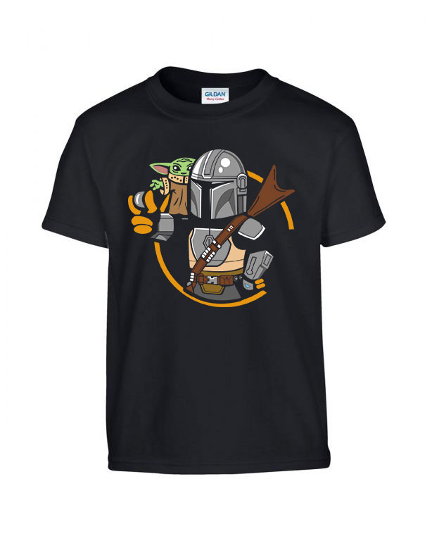 the mandalorian baba yoda baby yoda Fekete Gyerek Póló