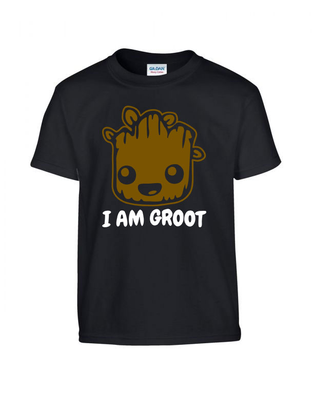 i am groot Fekete Gyerek Póló