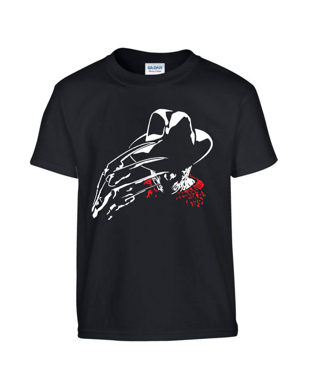 horror freddy krueger Fekete Gyerek Póló