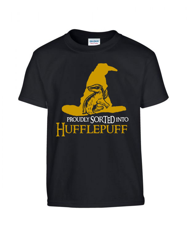 hugrabug harry potter Fekete Gyerek Póló