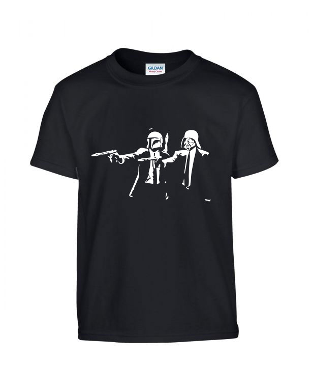 star wars darth vader boba fett Fekete Gyerek Póló