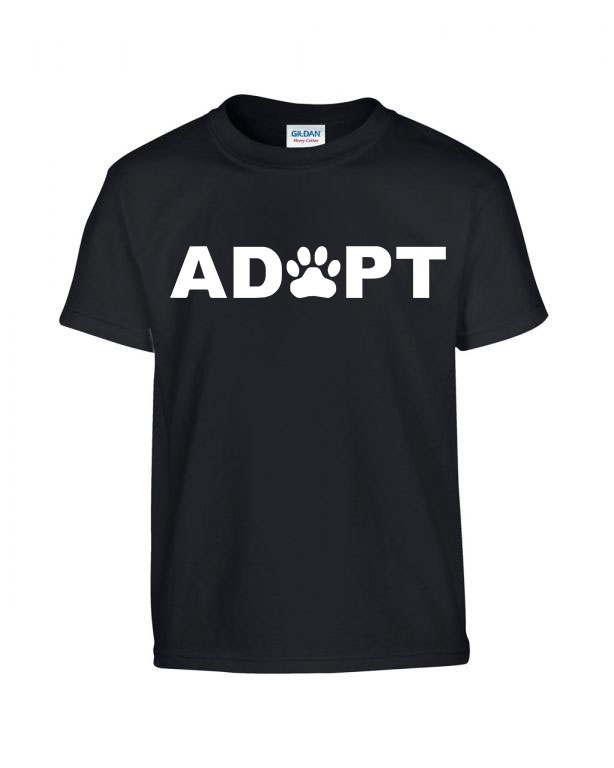 kutya kutyás adopt adoptálás Fekete Gyerek Póló