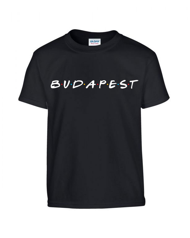 budapest Fekete Gyerek Póló