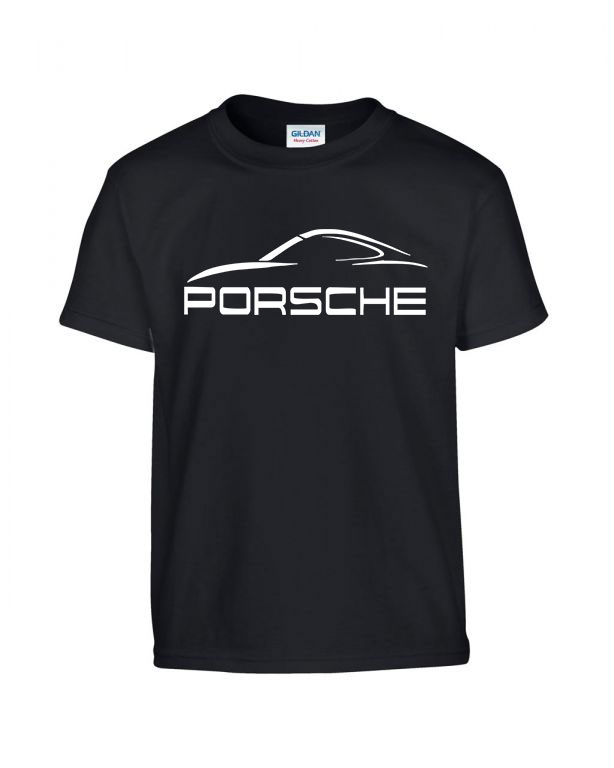 porsche Fekete Gyerek Póló
