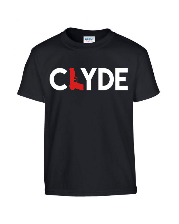 Bonnie és Clyde Fekete Gyerek Póló