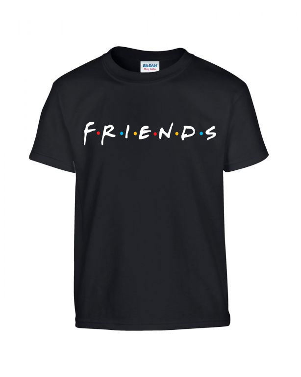 Friends jóbarátok Fekete Gyerek Póló