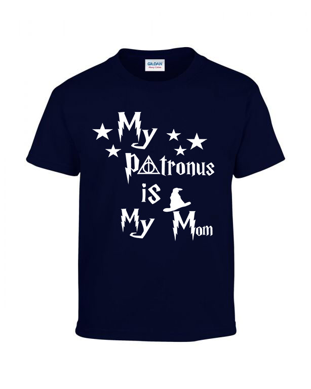 harry potter mom patrónus Sötétkék Gyerek Póló