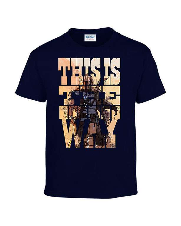 this is the way a mandalorian  Sötétkék Gyerek Póló