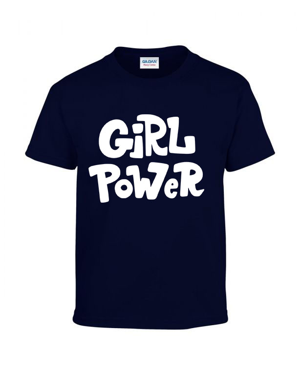 Girl Power Sötétkék Gyerek Póló