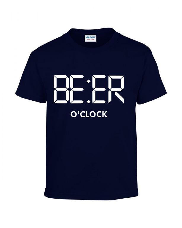 Vicces Sör Beer Oclock Sötétkék Gyerek Póló