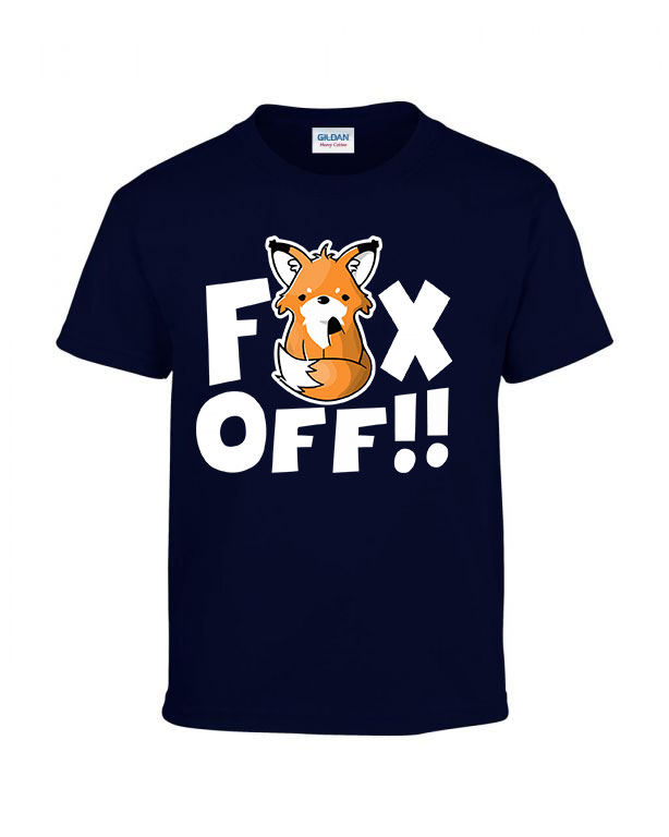 fox off fuck off Sötétkék Gyerek Póló