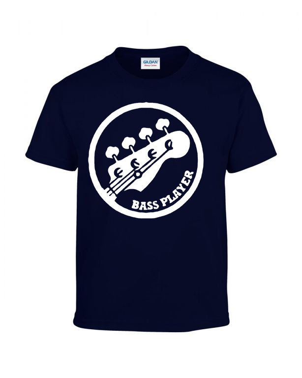 bass gitár gitáror Sötétkék Gyerek Póló