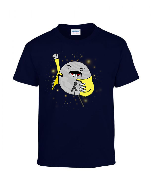 freddie mercury humor bolygó merkúr Sötétkék Gyerek Póló