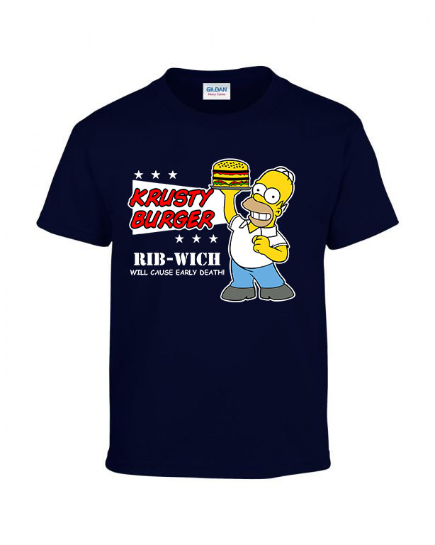 homer simpson Sötétkék Gyerek Póló