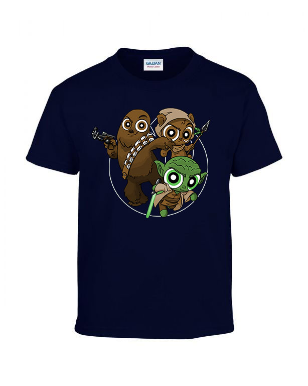 star wars pindúr pandúrok Sötétkék Gyerek Póló