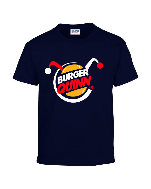 burger king harley quinn Sötétkék Gyerek Póló