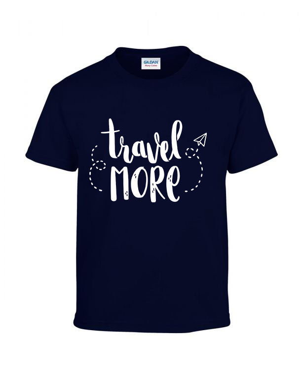 travel more utazás Sötétkék Gyerek Póló
