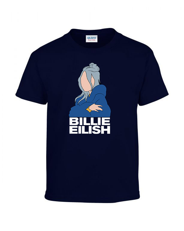 billie eilish Sötétkék Gyerek Póló