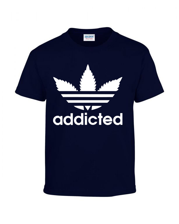 kanabisz cannbis addicted Sötétkék Gyerek Póló