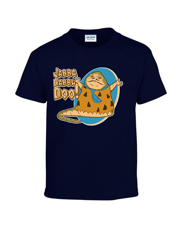 star wars jabba Sötétkék Gyerek Póló