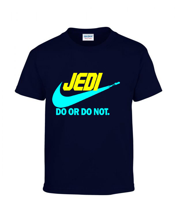 star wars jedi do or do not Sötétkék Gyerek Póló