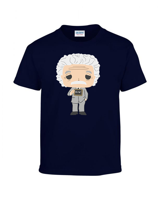 albert einstein Sötétkék Gyerek Póló
