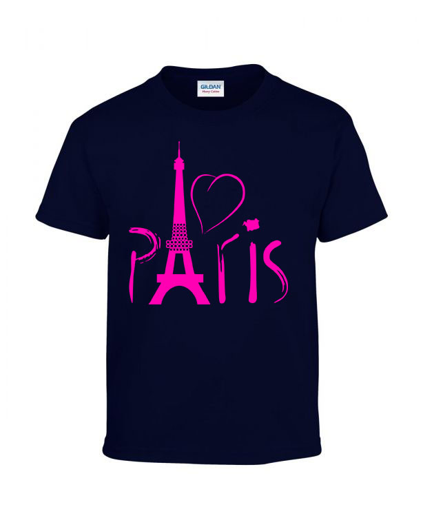 párizs eiffel torony eiffel tower paris francia ország Sötétkék Gyerek Póló
