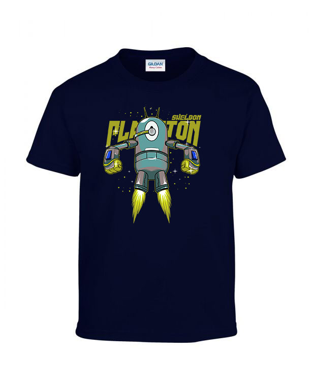 spongya bob plankton Sötétkék Gyerek Póló