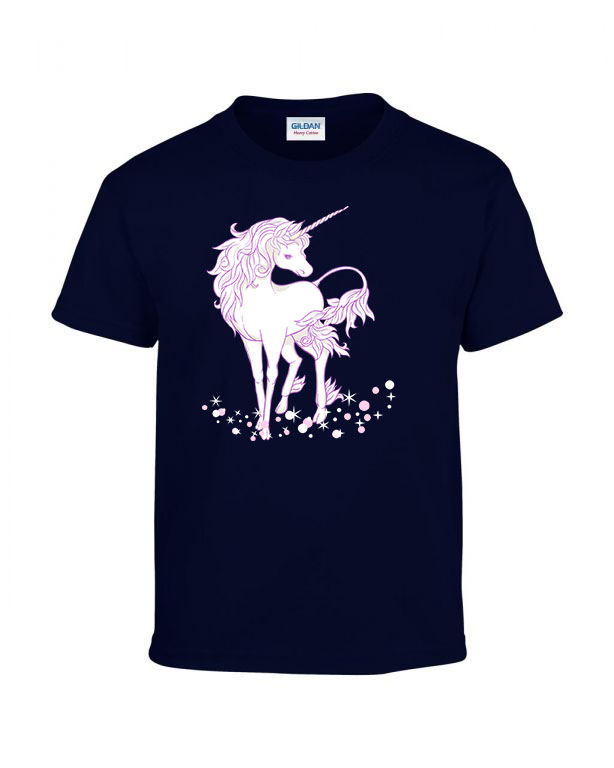 unikornis unicorn Sötétkék Gyerek Póló
