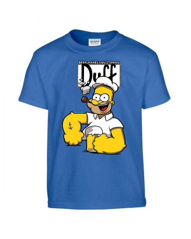 Homer Simpson Simpsons Család Kék Gyerek Póló