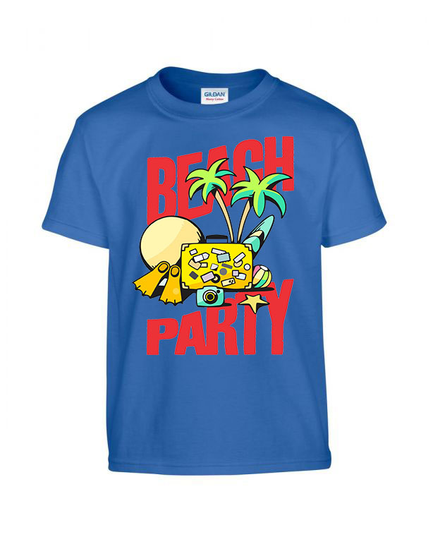 nyár nyaralás beach party Kék Gyerek Póló
