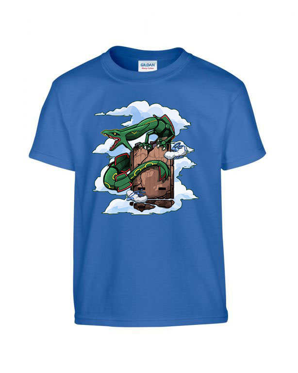 Pokemon rayquaza Kék Gyerek Póló