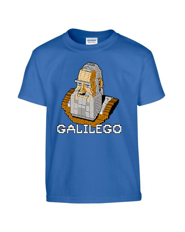 Humor Vicces Lego Galilei Kék Gyerek Póló