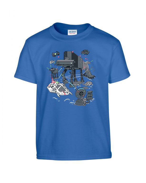 konzol gamer console joystick star wars Kék Gyerek Póló