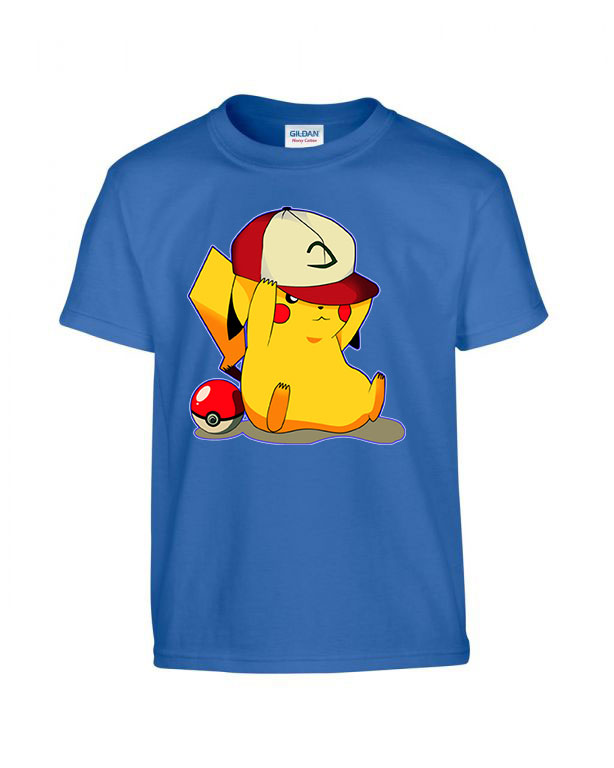 pokemon pikachu Kék Gyerek Póló