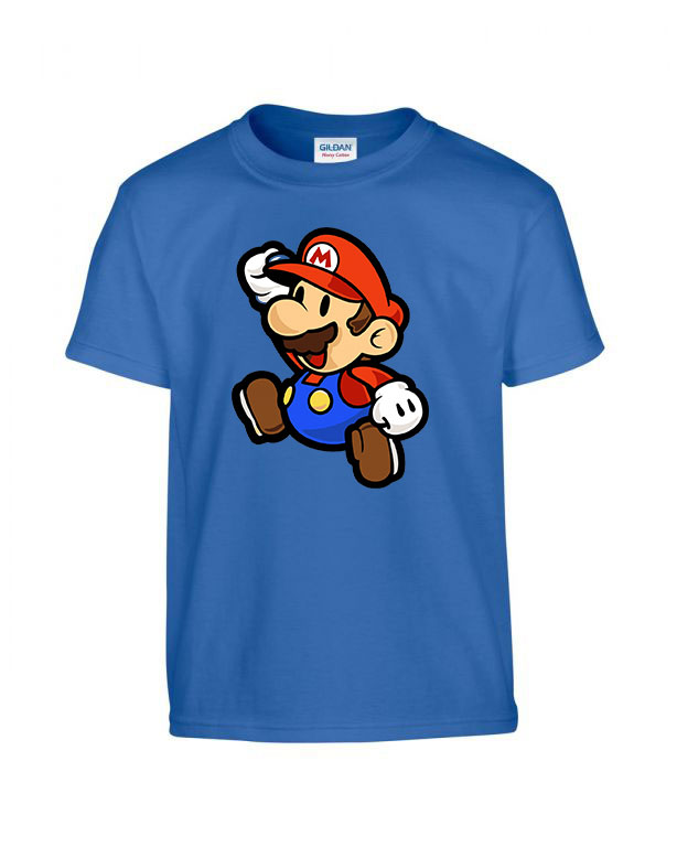 super mario Kék Gyerek Póló