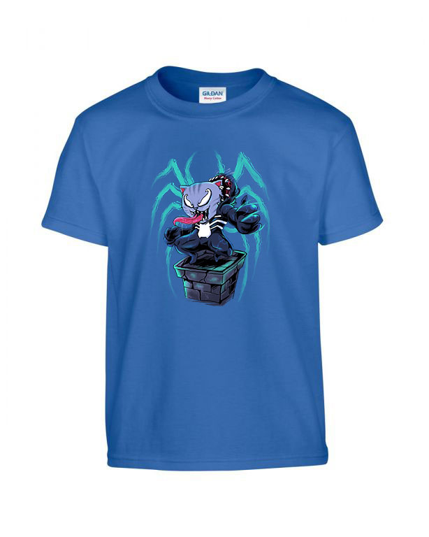 venom macska Kék Gyerek Póló